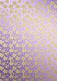 Gold Metallic Flowers Matching Backing Paper