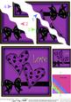 Romantic Love Hearts Wavy Corner side stacker Topper