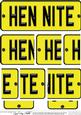 Hen Night Novelty Number Plate with Side Stacker