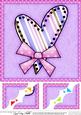 8 x 8 Funky Hearts Scalloped Corner Topper