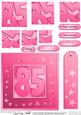 85th Bright Metallic Age Quick Card with Twisted Pyramage