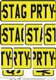 Stag Party Novelty Number Plate with Side Stacker