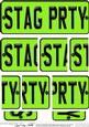 Stag Party Novelty Number Plate with Side Stacker