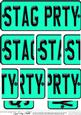 Stag Party Novelty Number Plate with Side Stacker