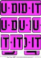 You Did It Novelty Number Plate with Side Stacker