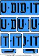 You Did It Novelty Number Plate with Side Stacker
