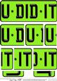 You Did It Novelty Number Plate with Side Stacker
