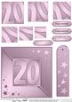 20th Metallic Age Quick Card with Twisted Pyramage