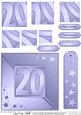 20th Metallic Age Quick Card with Twisted Pyramage