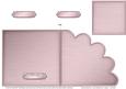 Square Cut and Fold Shell Corner Card Plain Card Base