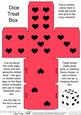 Lots of Hearts Dice Shaped Treat or Favour Box