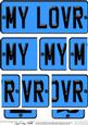 My Lover Novelty Number Plate with Side Stacker