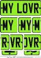 My Lover Novelty Number Plate with Side Stacker