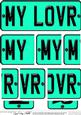 My Lover Novelty Number Plate with Side Stacker