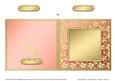 Square Metallic Flowers Plain Card Base - Portrait