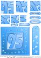 95th Bright Metallic Age Quick Card with Twisted Pyramage