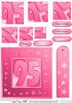 95th Bright Metallic Age Quick Card with Twisted Pyramage
