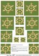 Xmas Snowflake Pyramage Sheet
