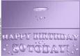 Large Dl 80th Birthday Quick Cut and Fold Card