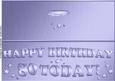 Large Dl 80th Birthday Quick Cut and Fold Card