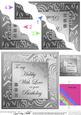 Elegant Metallic Birthday My Hubby Wavy Corner Side Stacker