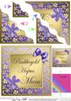 Floral Elegance Welsh Birthday Mother Wavy Corner Stacker