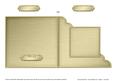 Metallic Cut and Fold Corner Card Plain Card Base