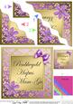 Floral Elegance Welsh Birthday Grandmother Wavy Corner Stack