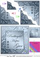 Elegant Metallic Welsh Birthday Husband Wavy Corner Stacker