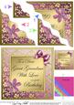 Floral Elegance Birthday Great Grandma Wavy Corner Stacker