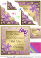 Floral Elegance Birthday Great Grandma Wavy Corner Stacker
