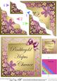 Floral Elegance Welsh Birthday Sister Wavy Corner Stacker