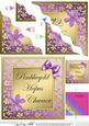 Floral Elegance Welsh Birthday Sister Wavy Corner Stacker