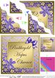 Floral Elegance Welsh Birthday Sister Wavy Corner Stacker
