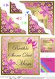 Floral Elegance Irish Gaelic Birthday Mum Wavy Corner