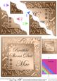 Elegant Metallic Irish Gaelic Birthday Son Wavy Corner