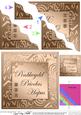 Elegant Metallic Welsh Happy Anniversary Wavy Corner Stacker