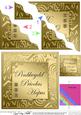 Elegant Metallic Welsh Happy Anniversary Wavy Corner Stacker