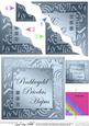 Elegant Metallic Welsh Happy Anniversary Wavy Corner Stacker