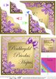 Floral Elegance Welsh Wedding Anniversary Wavy Corner