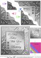 Elegant Metallic Birthday Father Wavy Corner Stacker