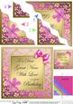 Floral Elegance Birthday Great Niece Wavy Corner Stacker