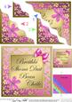 Floral Elegance Irish Gaelic Birthday Wife Wavy Corner