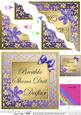 Floral Elegance Irish Gaelic Birthday Sister Wavy Corner