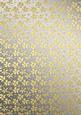 Gold Metallic Flowers Matching Backing Paper