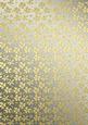 Gold Metallic Flowers Matching Backing Paper
