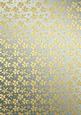 Gold Metallic Flowers Matching Backing Paper