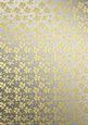 Gold Metallic Flowers Matching Backing Paper