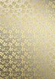 Gold Metallic Flowers Matching Backing Paper