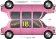 Large Dl 18th Birthday Stretch Limo Shaped Card